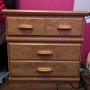 Used tan nightstand